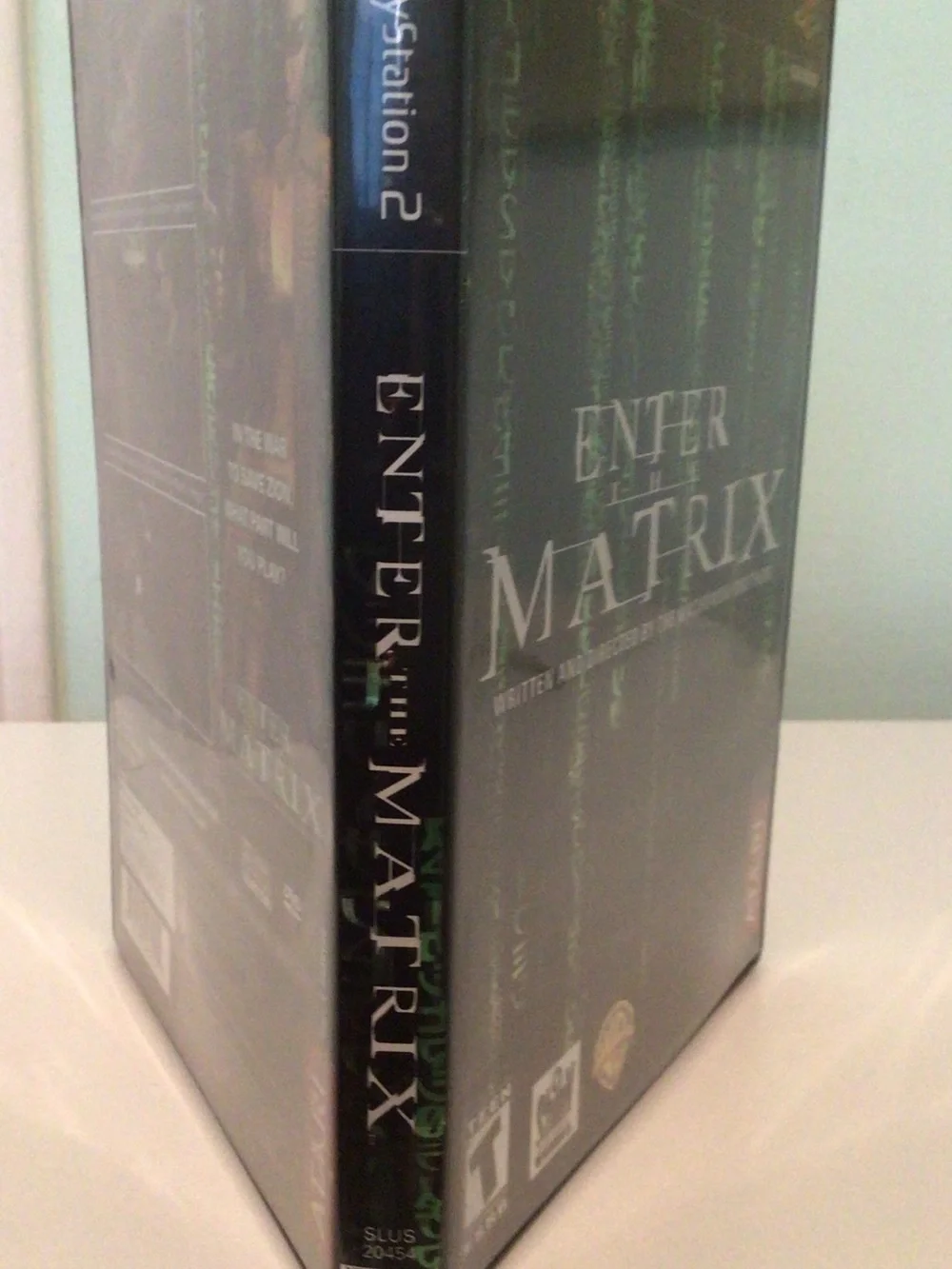 Sony Enter the Matrix PS2 Game - Black & Green Cover